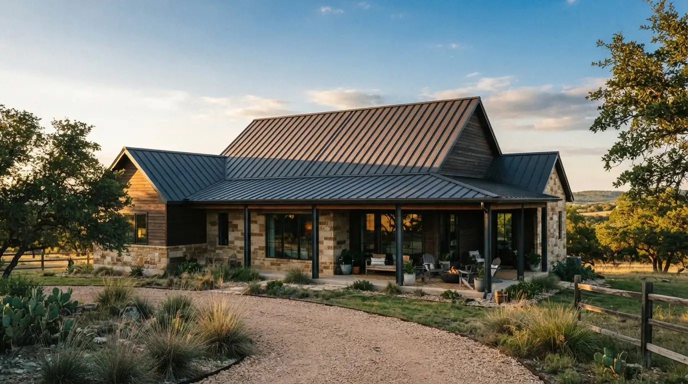 Standing seam metal roof on a San Jose home