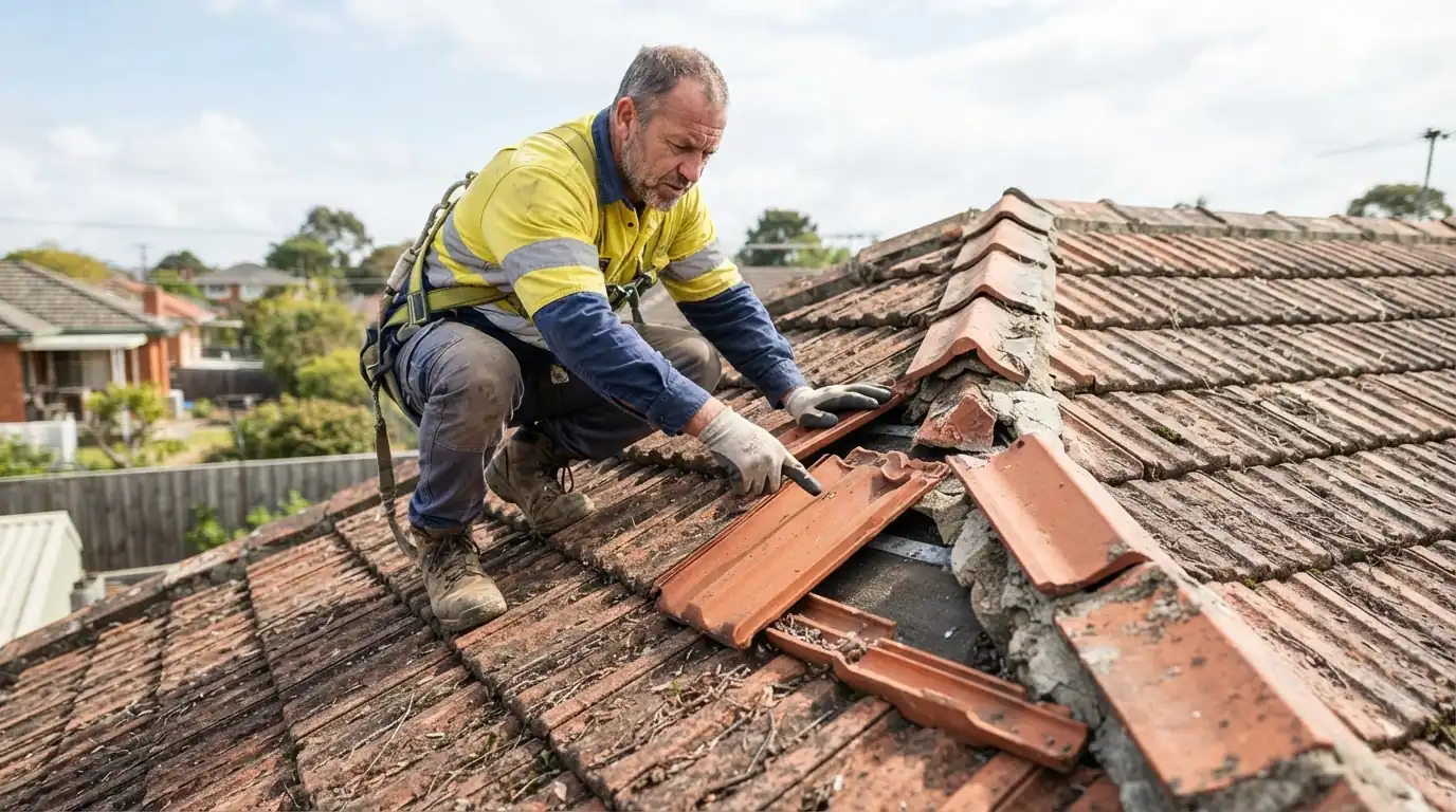 Post-storm roof inspection
