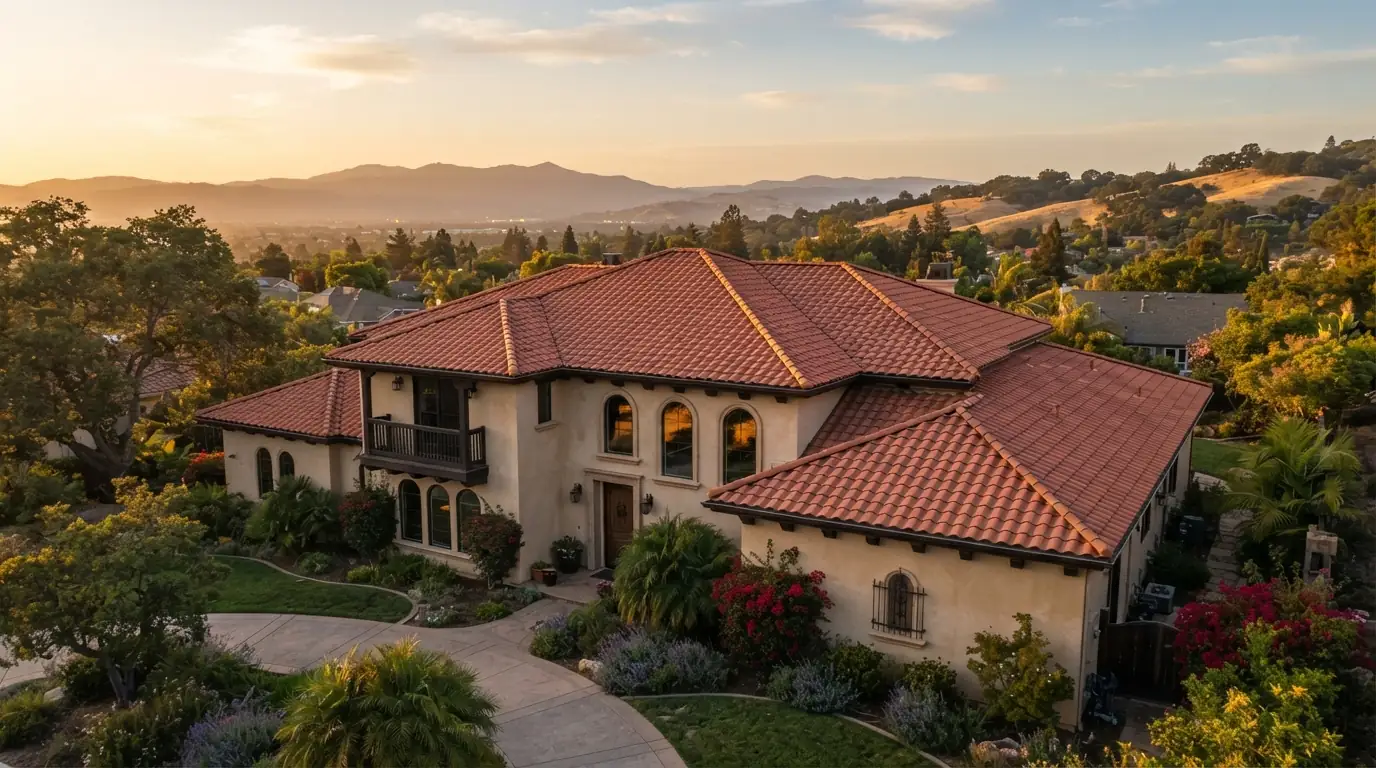 Finished roof on a San Jose home