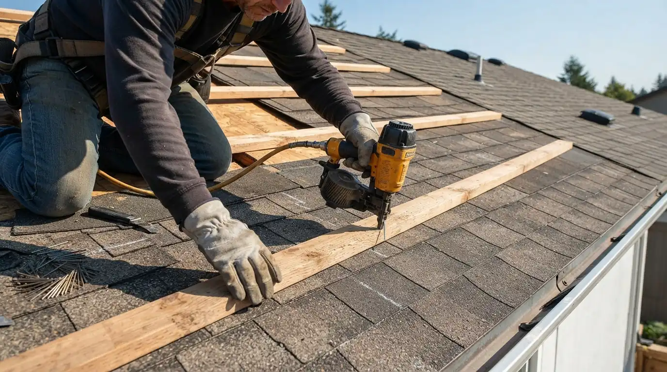Metal roof going over existing shingles