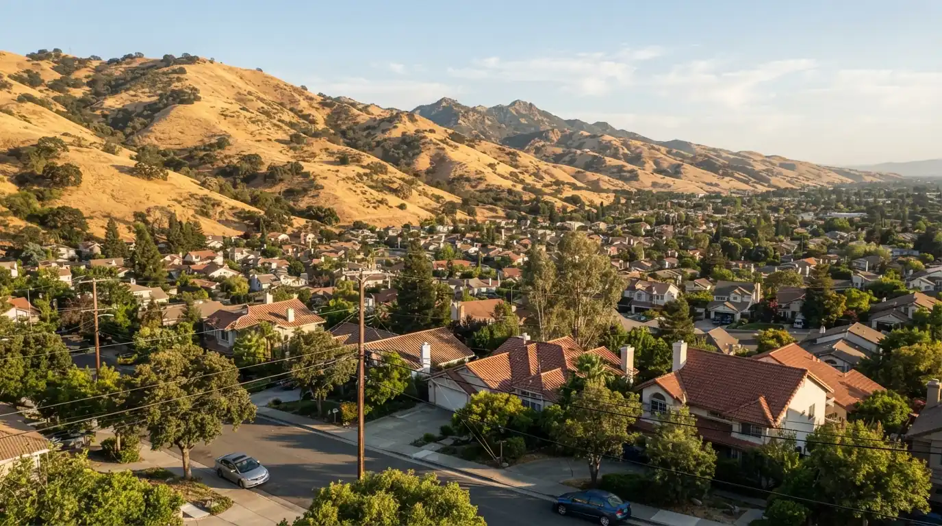 Hillside homes near San Jose's wildland edge